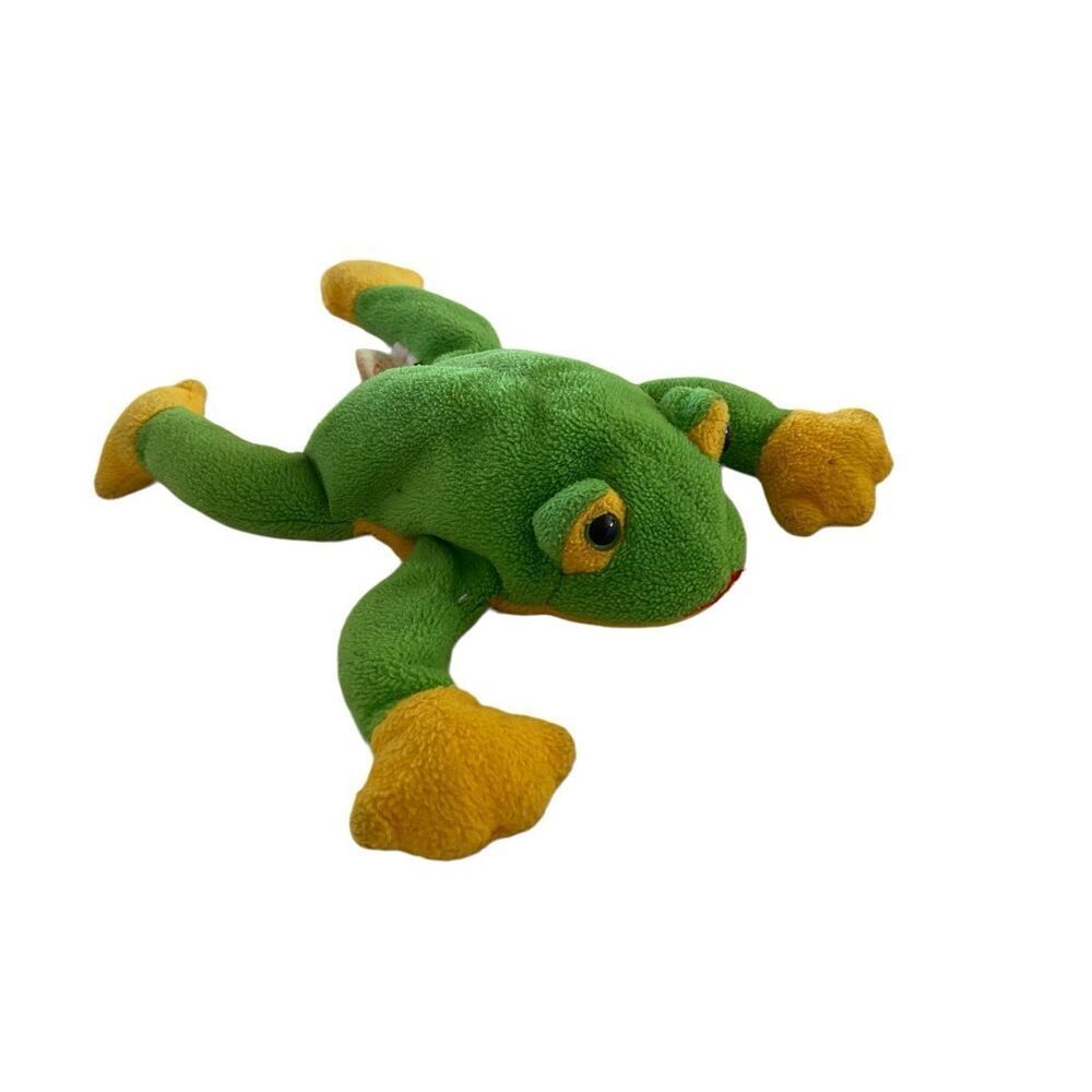 1997 Smoochy The Frog Ty Beanie Baby   Plush Collectible Vintage 90s